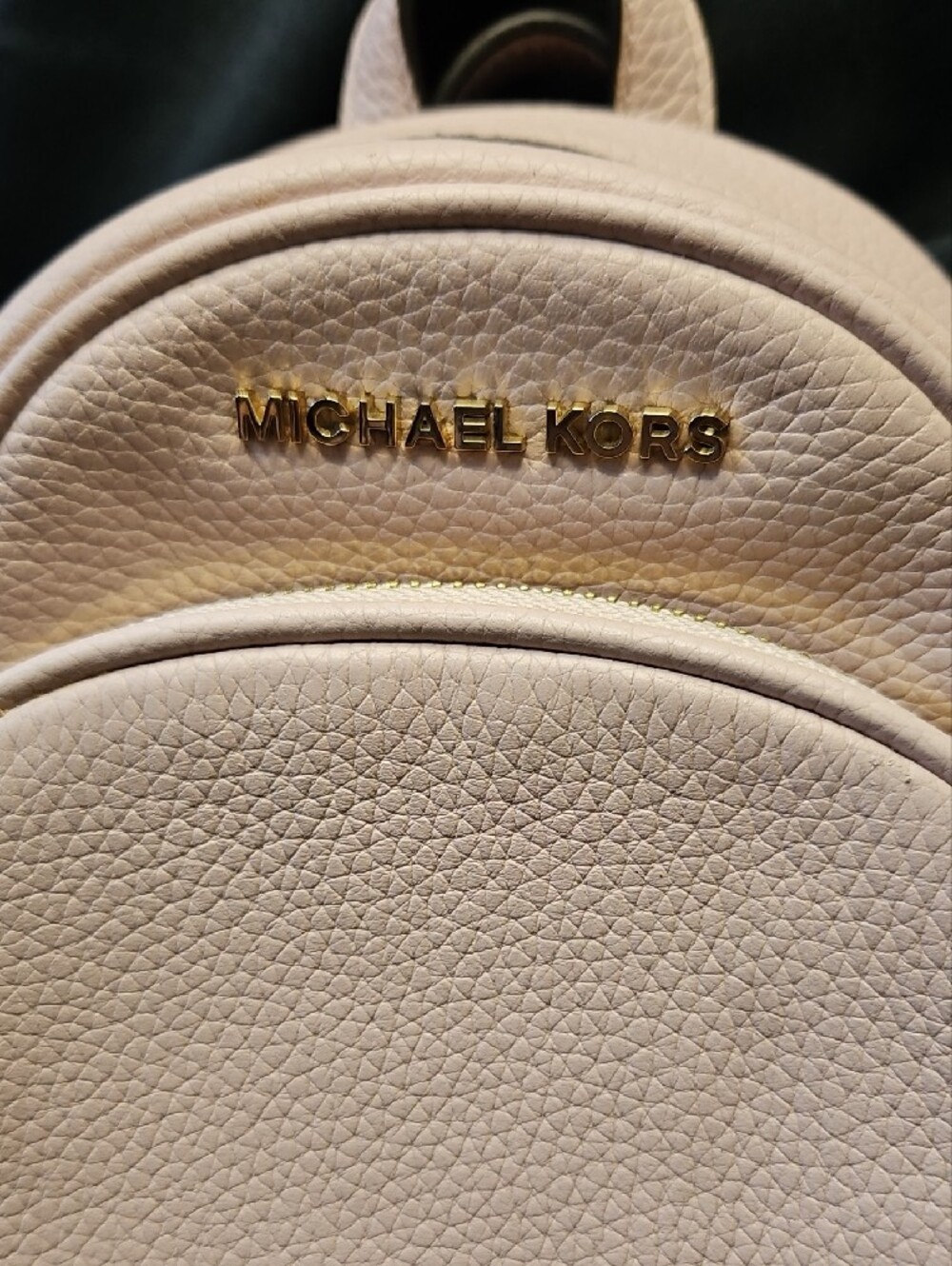 Michael Kors Blush Pink Pebbled Leather Mini Backpack EUC - Picture 3 of 16